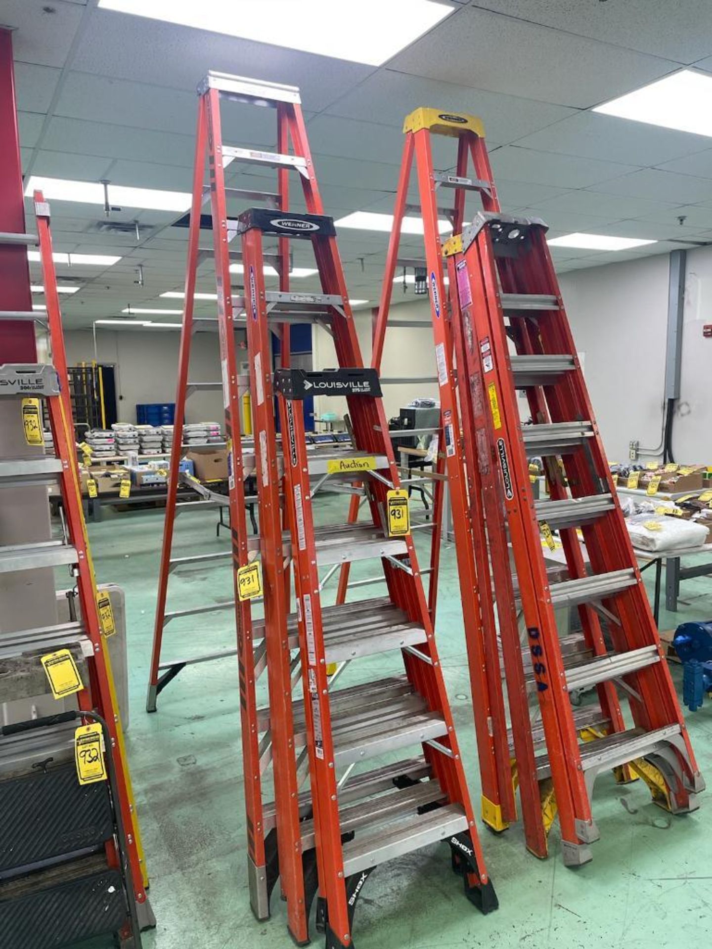 Assorted Fiberglass Step Ladders, 6', 8', & 10'