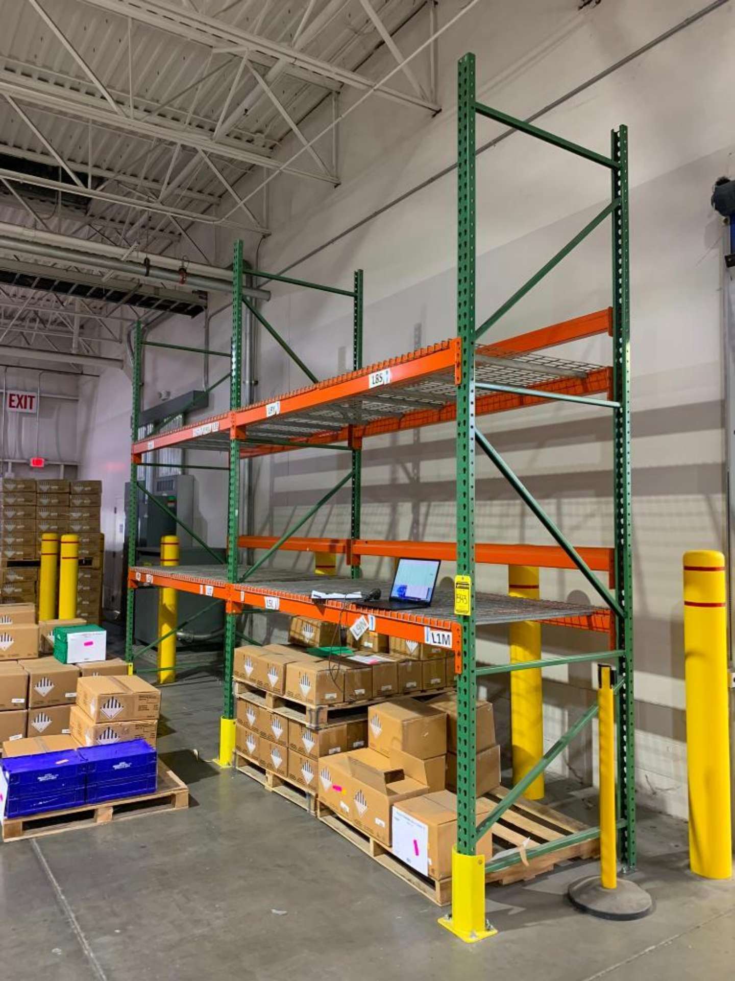 (9x) Bays of Husky Teardrop Pallet Rack, (8) 12' X 42