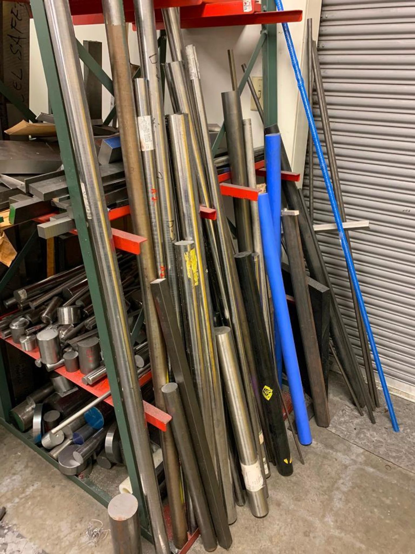 Stock Rack Steel A-Frame Stock Rack w/ Steel Stock Content: A-2, D-2, Polymers