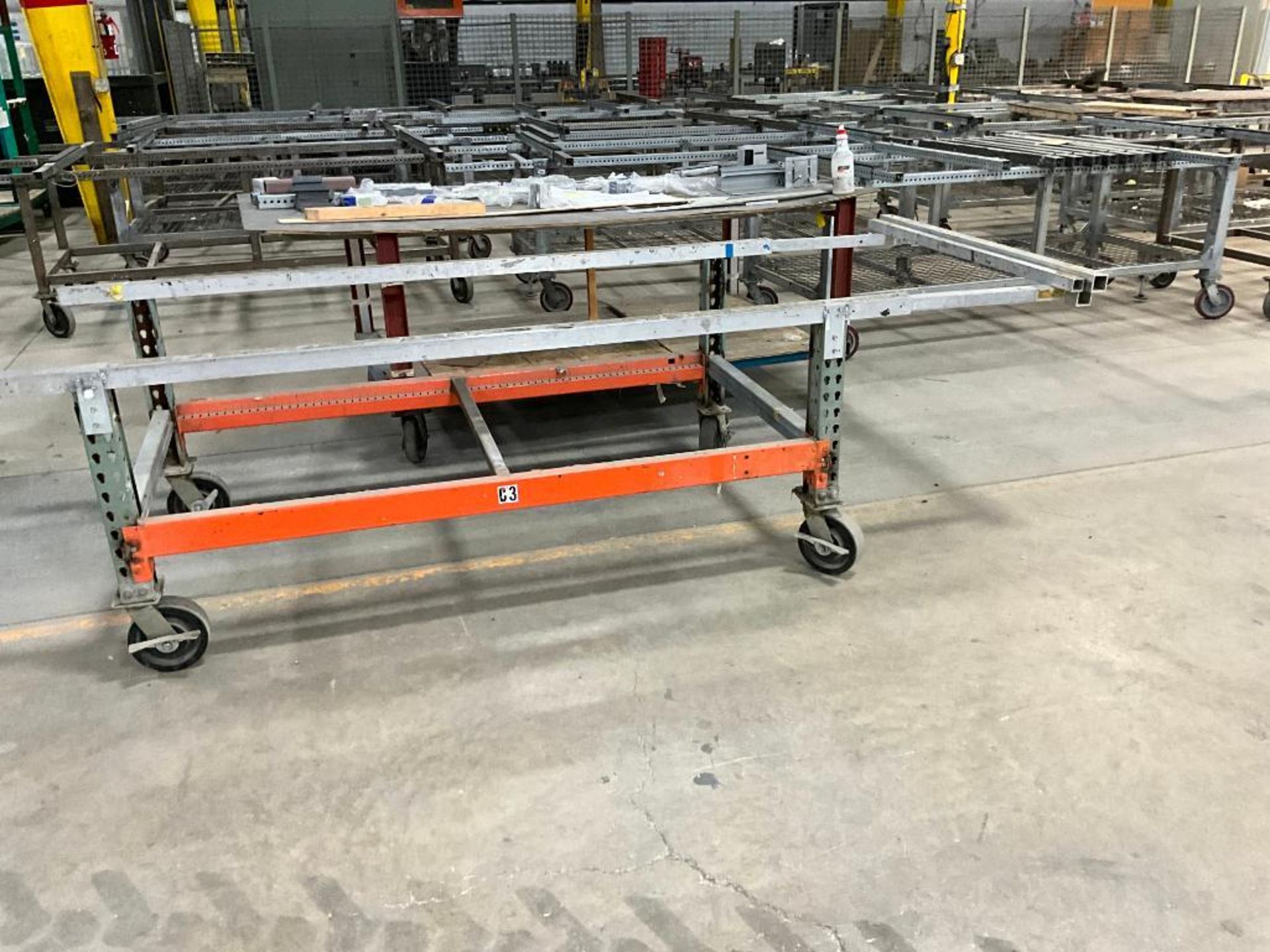 (25) Material Carts on Casters, 39" H x 131" W x 48" D - Image 9 of 14