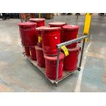 (16) Justrite Oily Waste Cans, (7) Model 09100 & (9) Model 09500