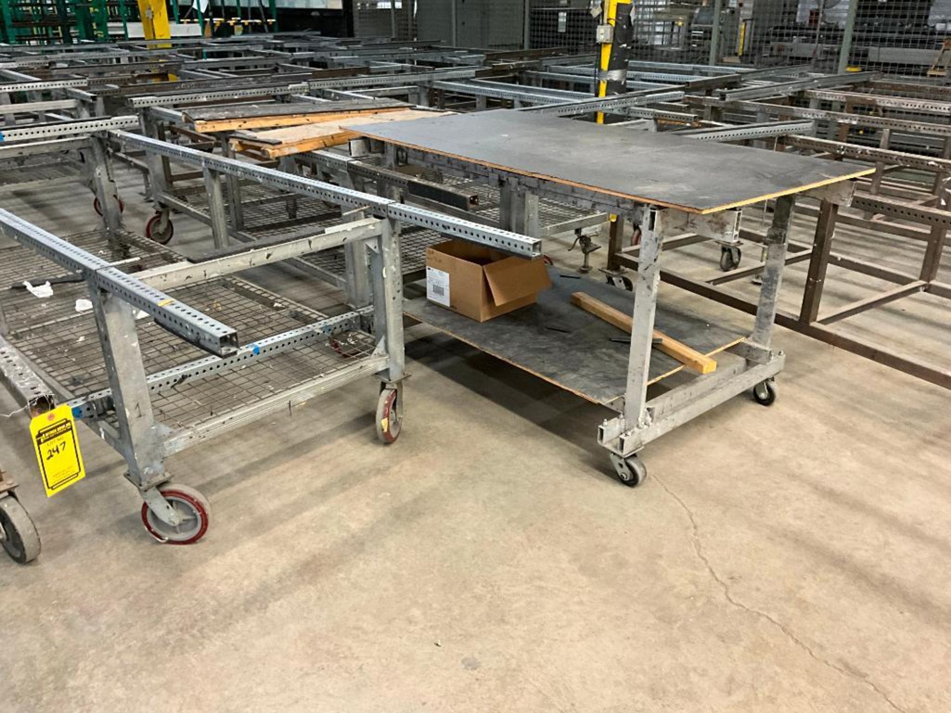 (25) Material Carts on Casters, 39" H x 131" W x 48" D - Image 4 of 14