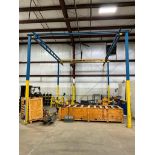 Gorbel Freestanding Crane System, 1,000 LB. Bridge Crane, 16' H x 17' 8" W x 22' 6 " D