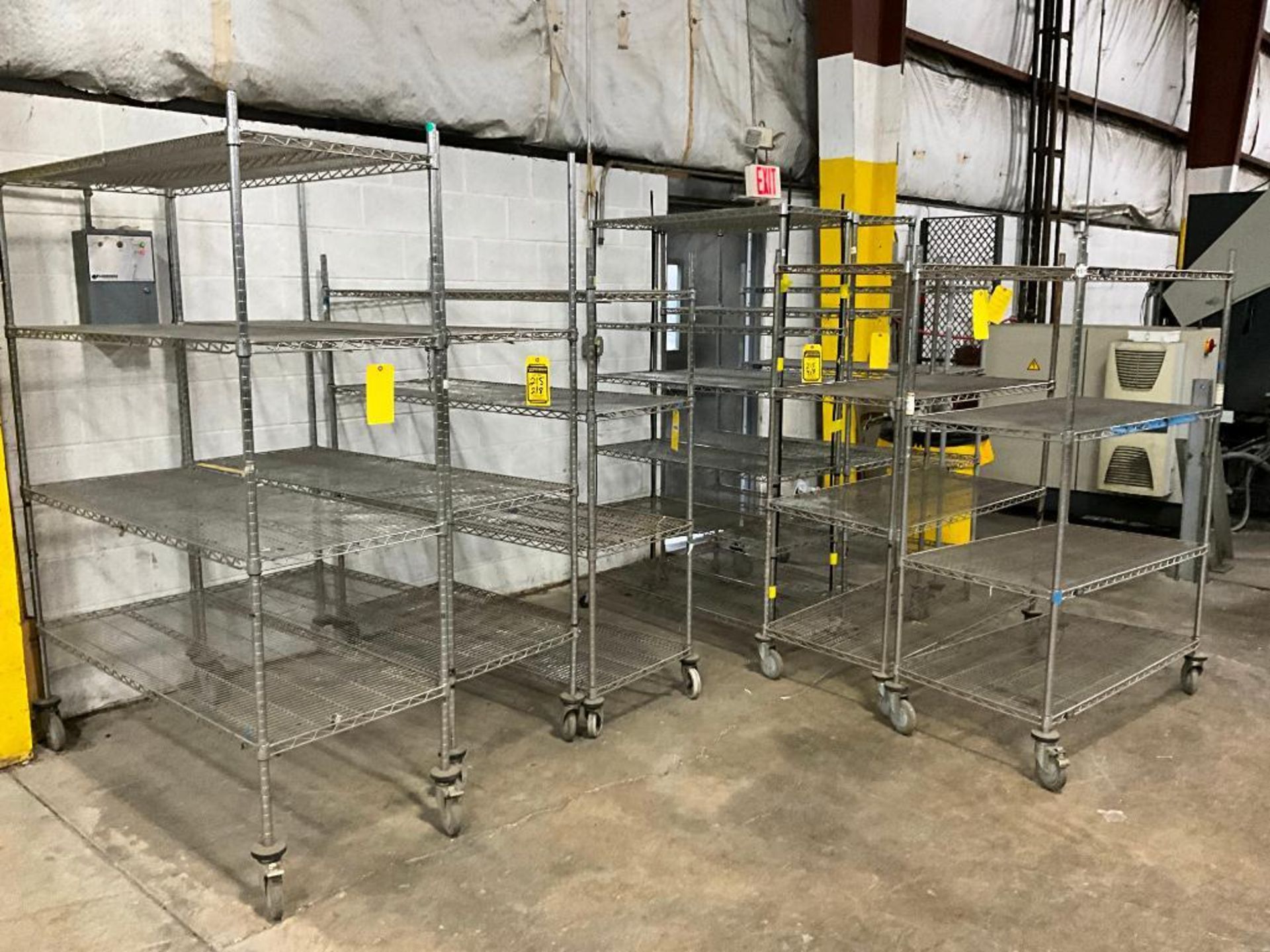 (8) Shelves on Casters, (3) 80" H x 60" W x 24" D, (2) 69" H x 48" W x 24" D, (3) 77" H x 48" W x 18 - Image 8 of 8