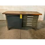 Workbench w/ Cabinet & Drawers, 60" L x 24" W x 35" H, Kennedy Style 0036-517149