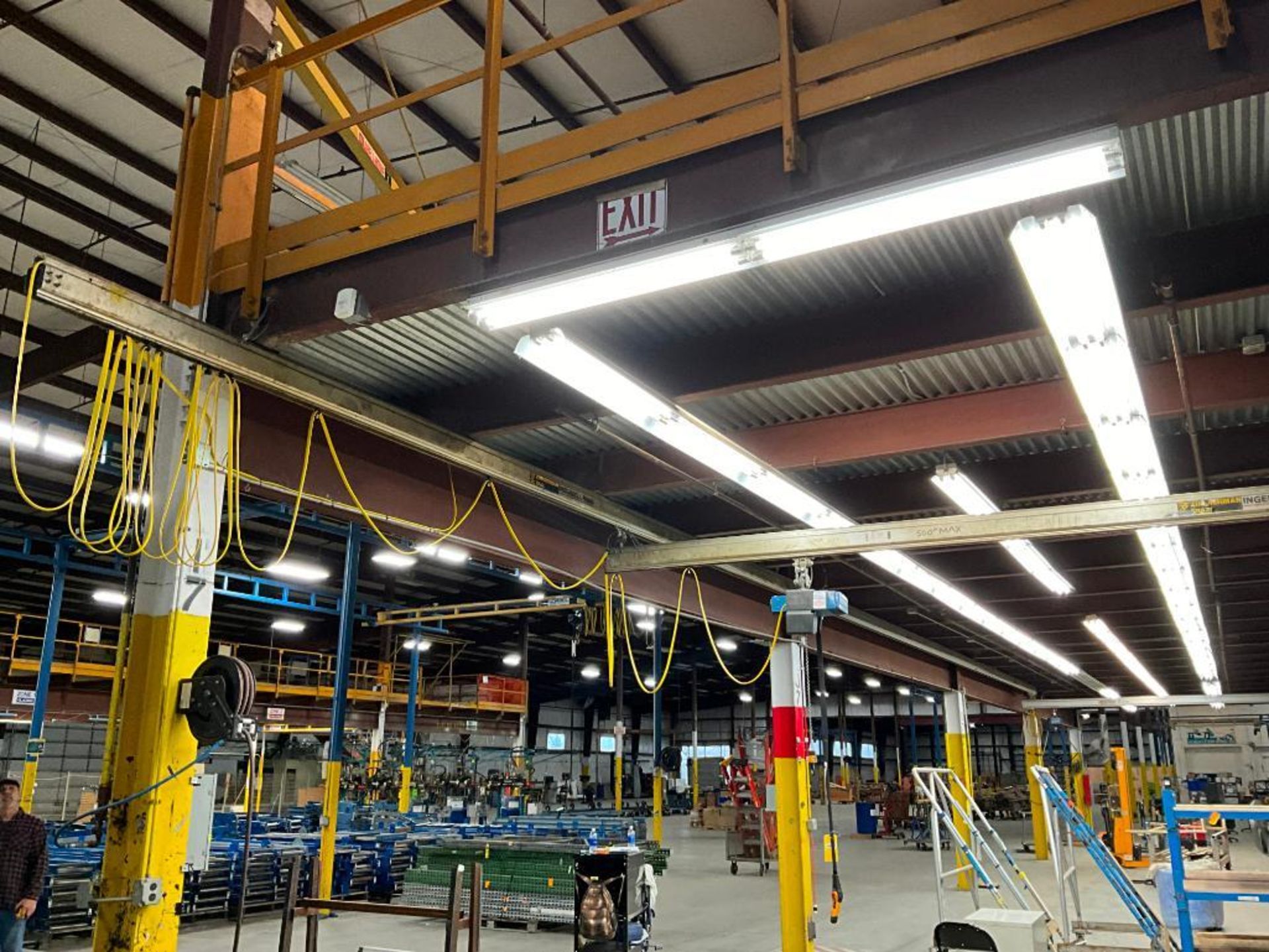 Zimmerman ZRA2 Ingersoll-Rand Ceiling Mount Bridge Crane, 8" H x 887" W x 190", w/ (2) Demag 550 LB. - Image 4 of 29