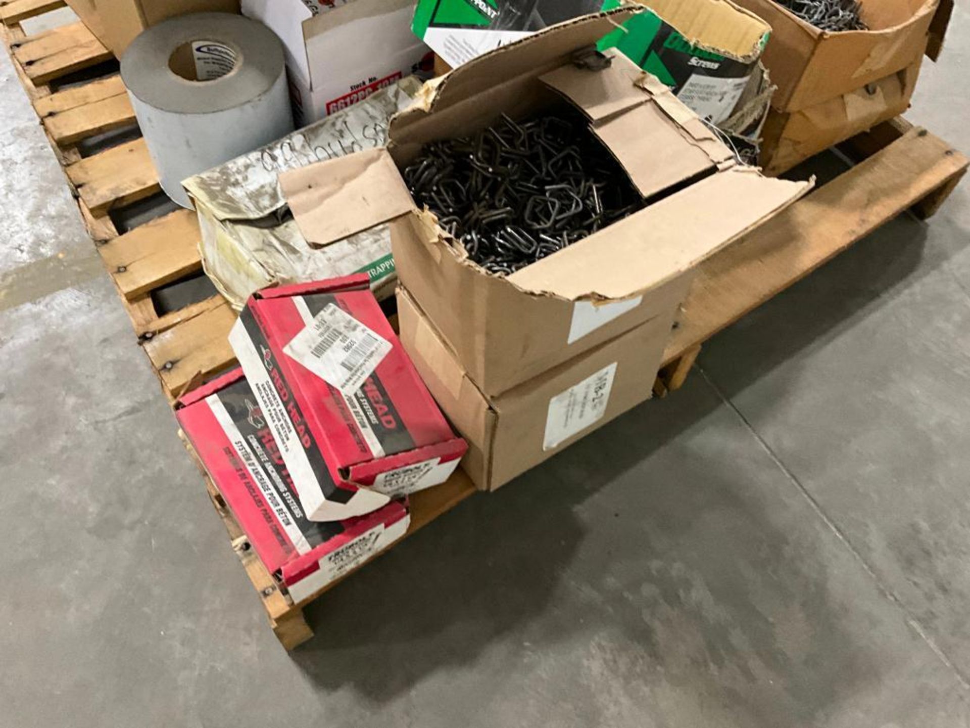 Assorted Boxes of Staples, Tape, Hardware, Concrete Anchors - Image 10 of 15