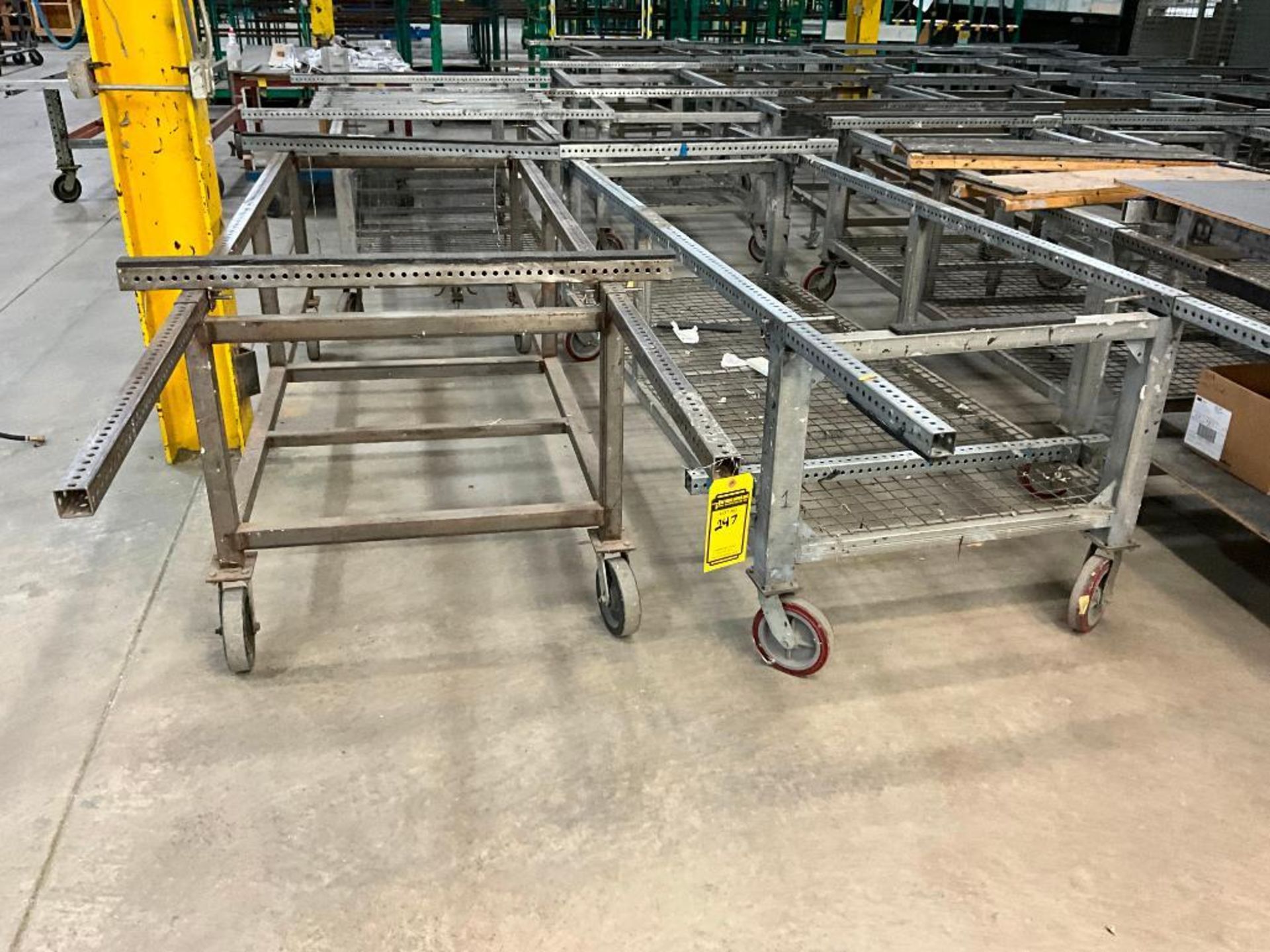 (25) Material Carts on Casters, 39" H x 131" W x 48" D - Image 3 of 14