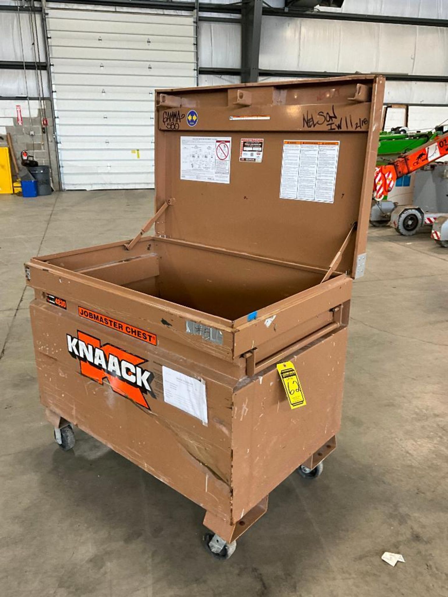 Gang Box on Casters, 41" H x 48" W x 30" D