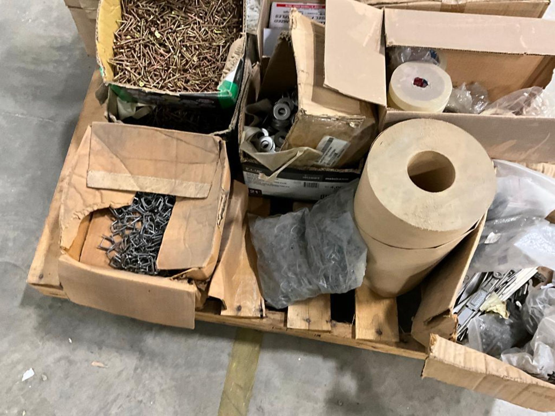 Assorted Boxes of Staples, Tape, Hardware, Concrete Anchors - Image 7 of 15