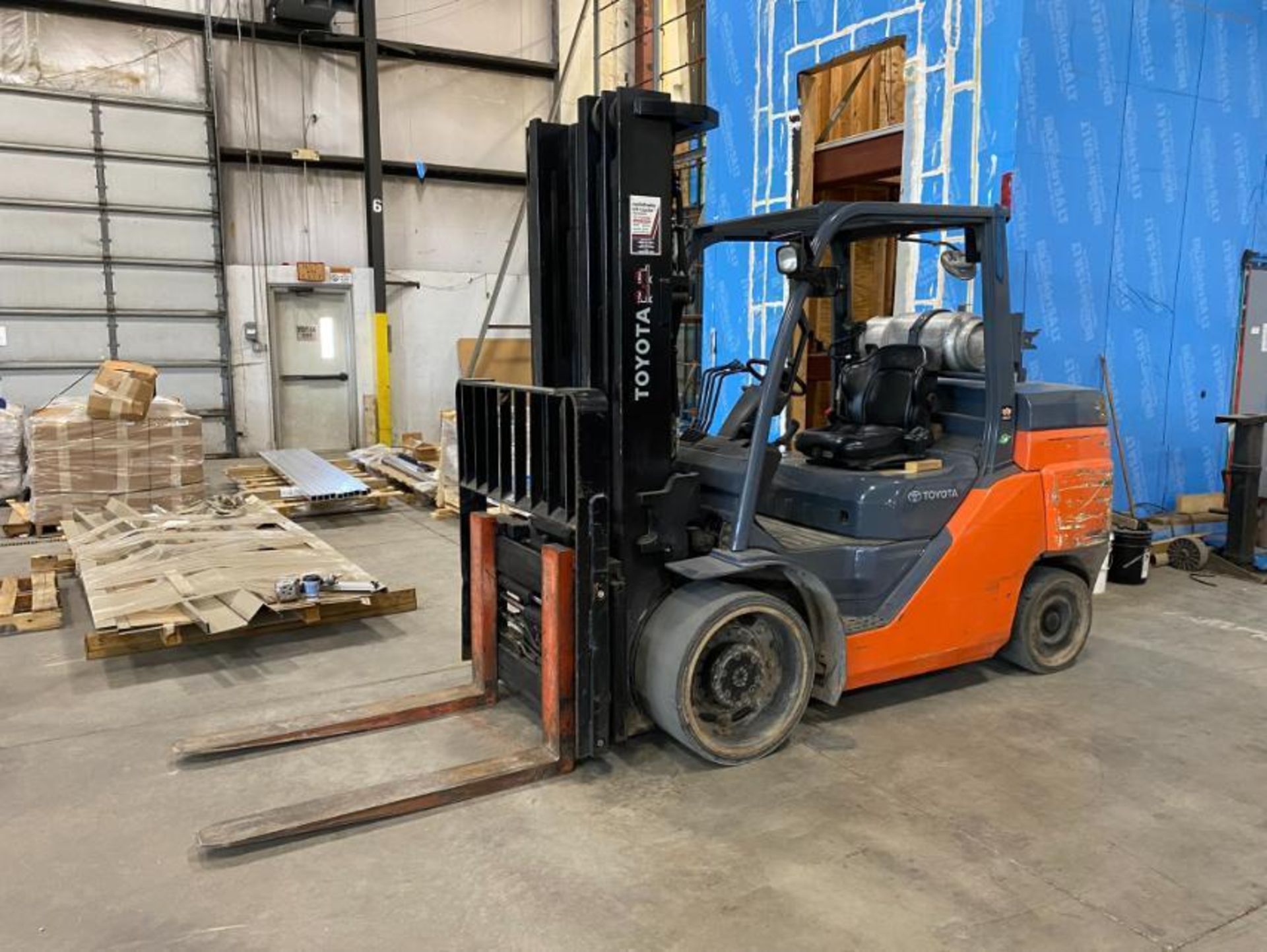 Toyota Forklift Truck, Model 8FGC70V, S/N 10787, 15,000 LB Fork Capacity, 1,974 Hours