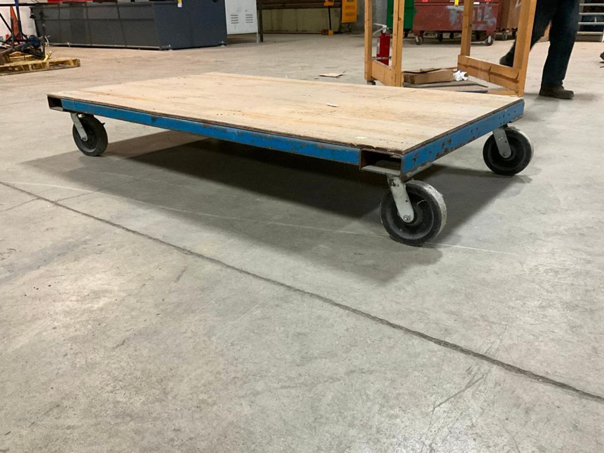 Steel Dolly Wood Deck, 13" H x 77" W x 44" D - Image 3 of 3