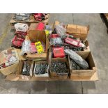 (30) Pallets of Concrete Anchors, Washers Flat & Lock, Nuts, Allen Head Bolts, Acorn Nuts, Threaded