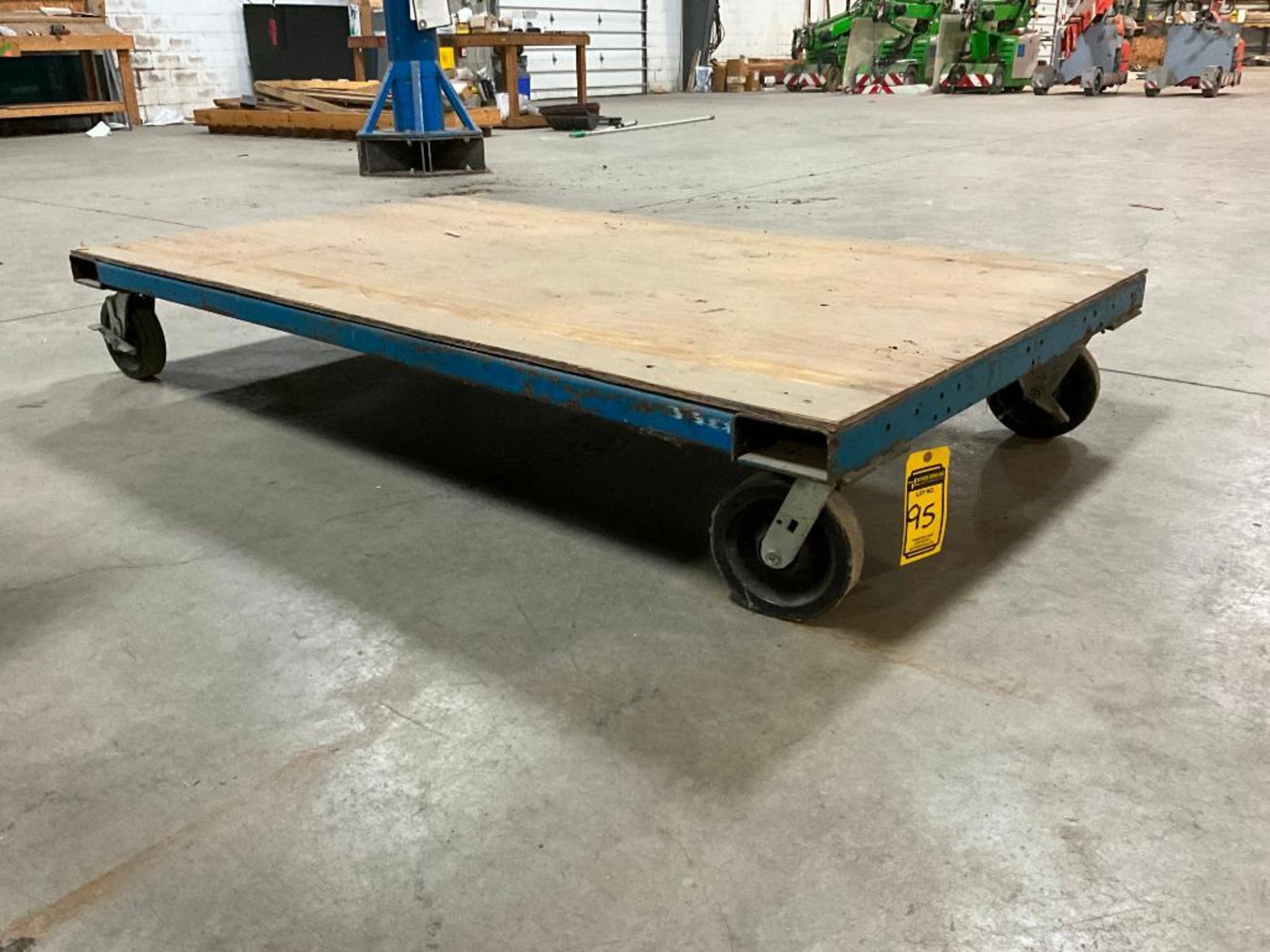 Steel Dolly Wood Deck, 13" H x 77" W x 44" D - Image 2 of 3