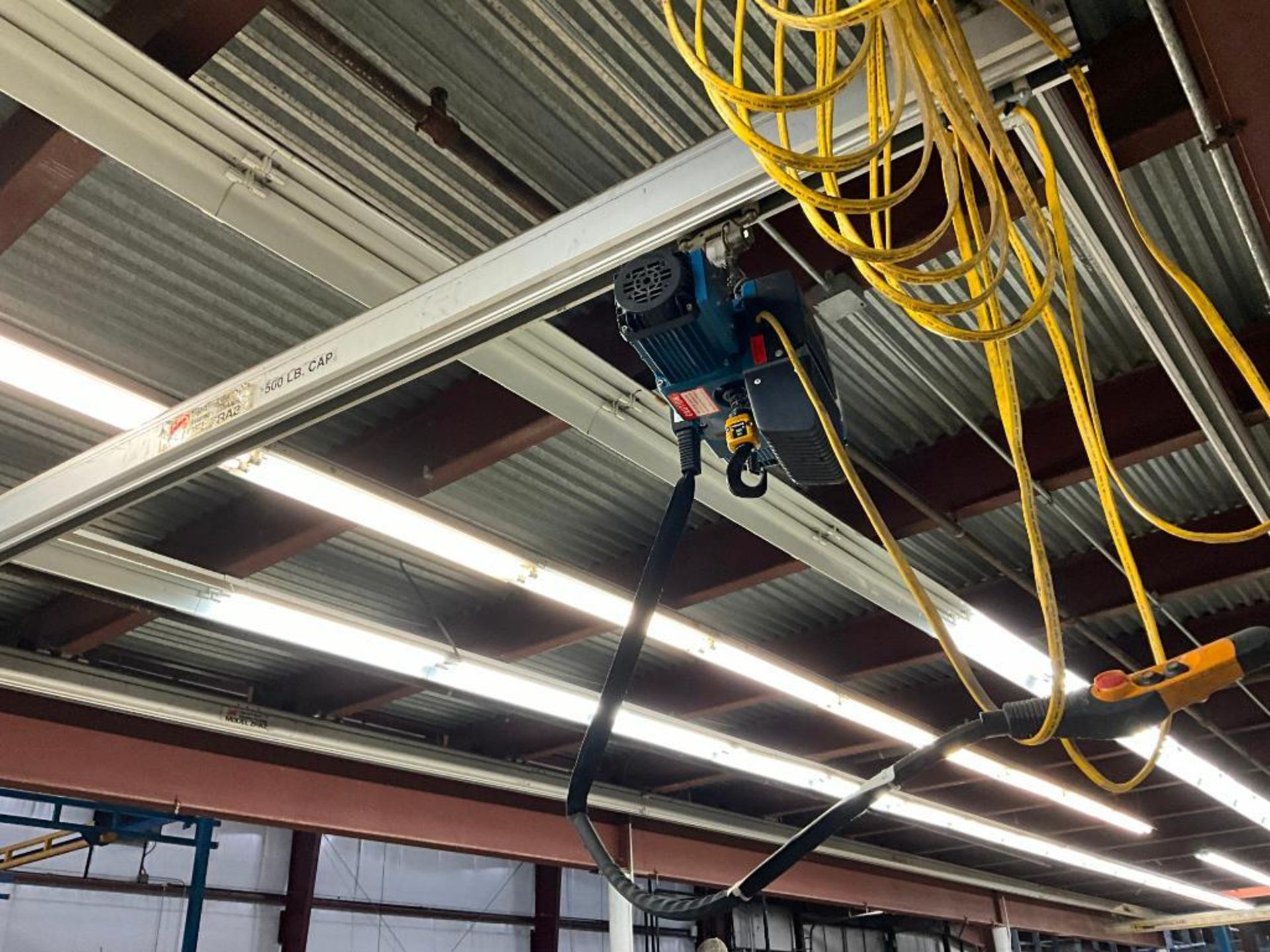 Zimmerman ZRA2 Ingersoll-Rand Ceiling Mount Bridge Crane, 8" H x 887" W x 190", w/ (2) Demag 550 LB. - Image 23 of 29