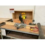 Dewalt Compound Miter Saw, DW713, (2) Wood Tables & (1) Metal Table