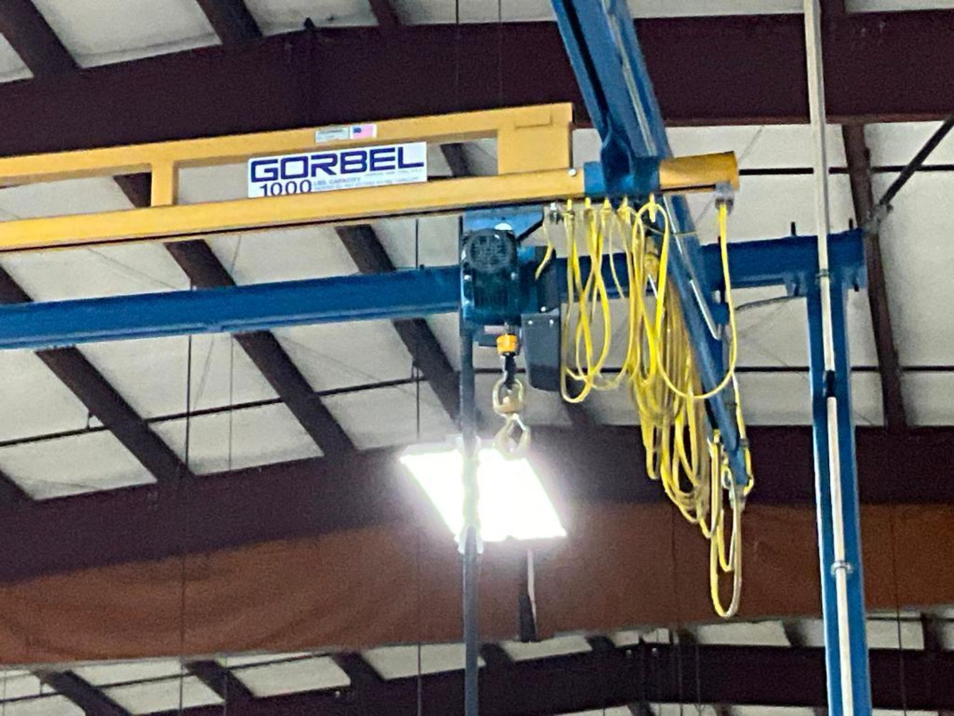 Gorbel Freestanding Crane System, (2) 1,000 LB. Hoist on Trolley, 220" H x 663" W x 268" D - Image 16 of 26