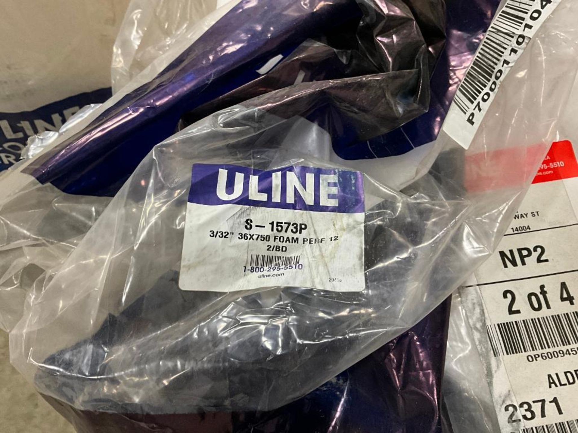 Uline Economy Air Bubble Wrap, 3/16" x 48" x 750', Perfed 12", (2) Rolls in 48" BDL, 1/2 Roll Uline - Image 6 of 16