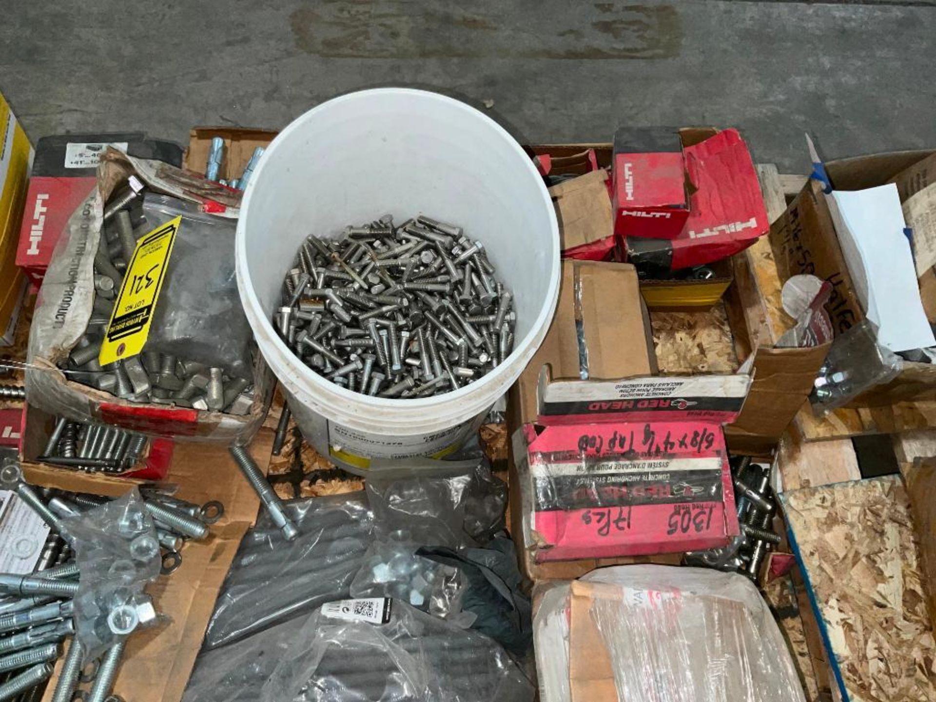 (30) Pallets of Concrete Anchors, Washers Flat & Lock, Nuts, Allen Head Bolts, Acorn Nuts, Threaded - Image 149 of 165