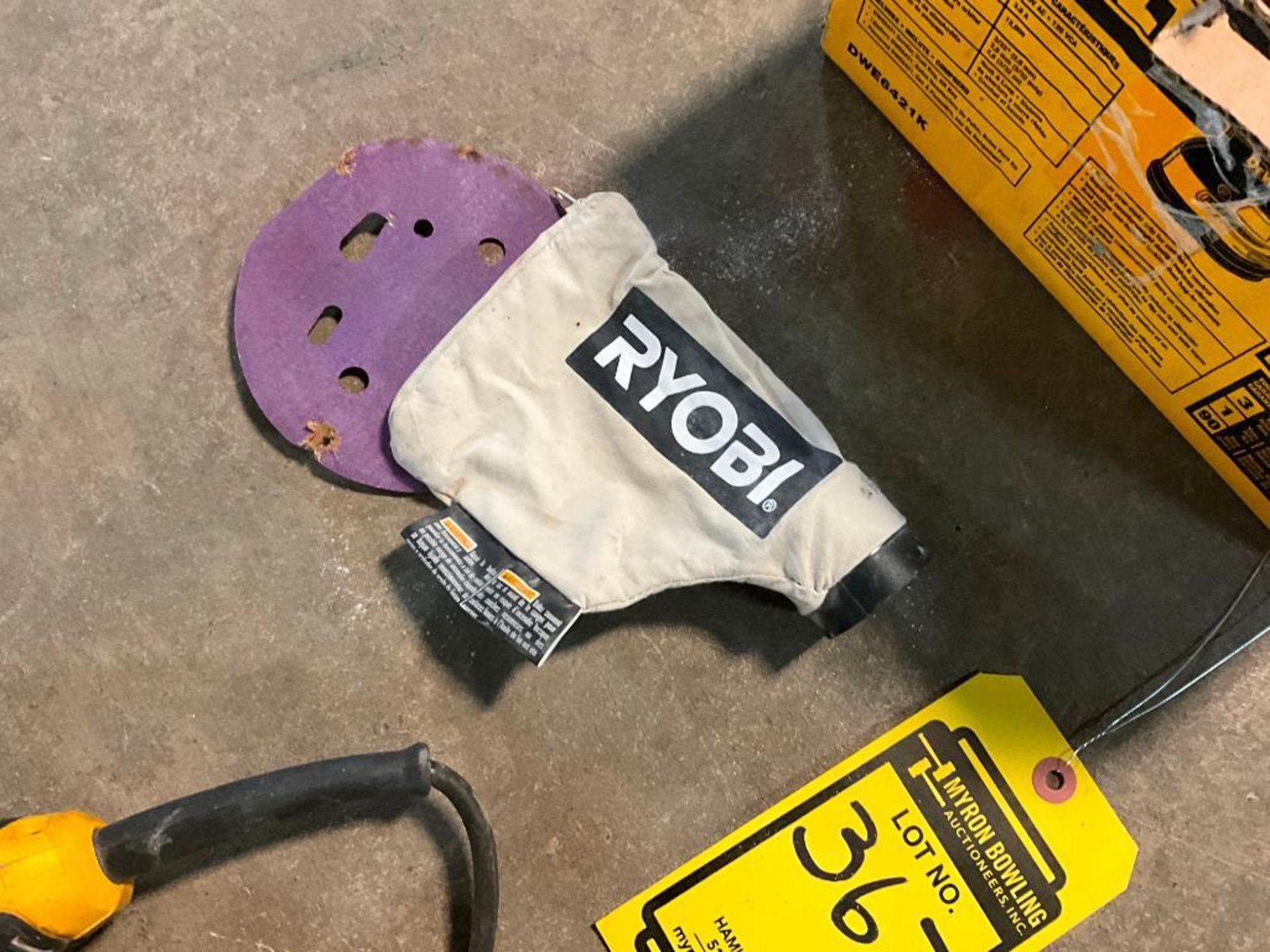 Ryobi BE319 Belt Sander, Dewalt DWE6421 Orbit Palm Sander - Image 12 of 12