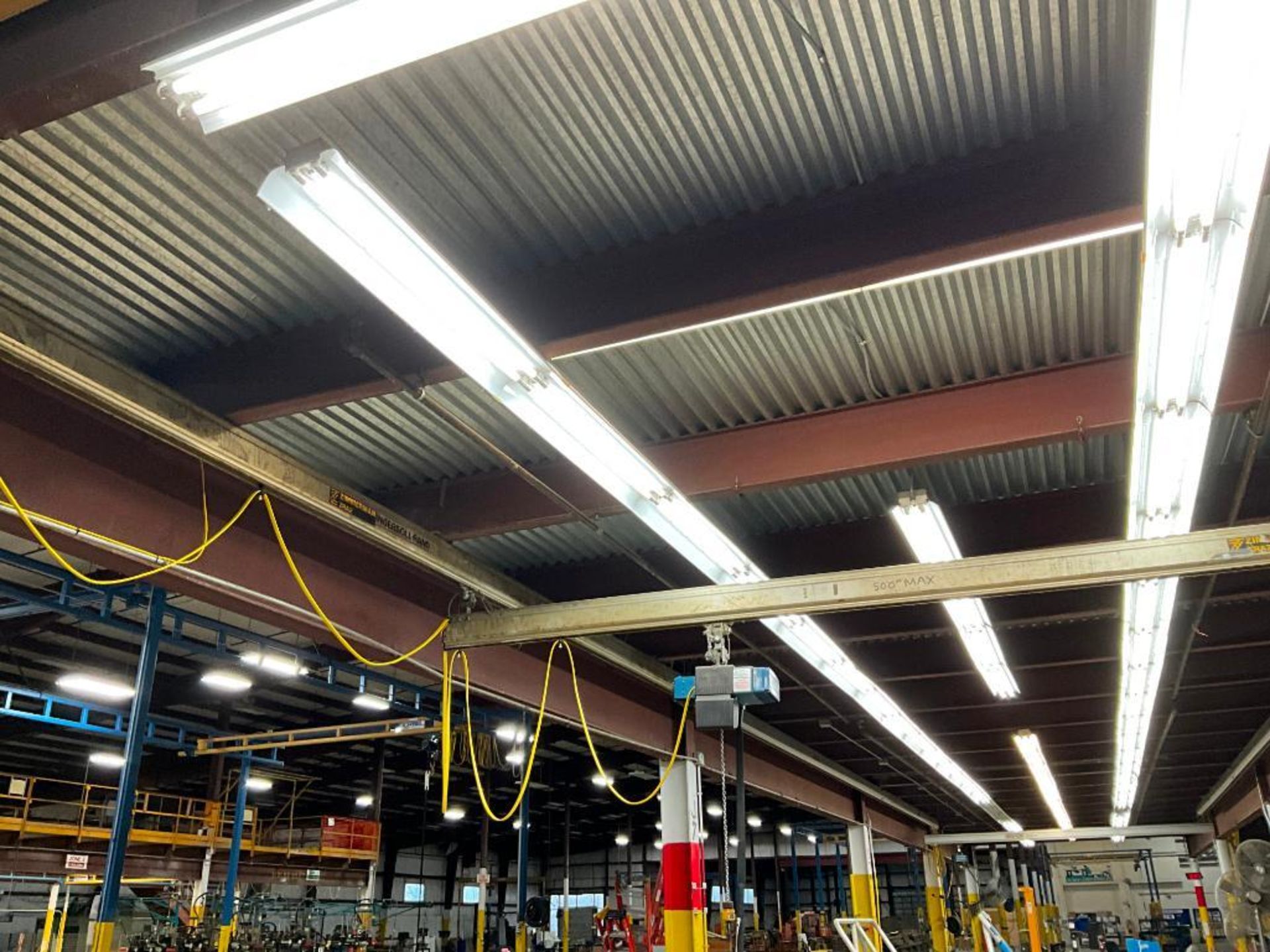 Zimmerman ZRA2 Ingersoll-Rand Ceiling Mount Bridge Crane, 8" H x 887" W x 190", w/ (2) Demag 550 LB. - Image 7 of 29