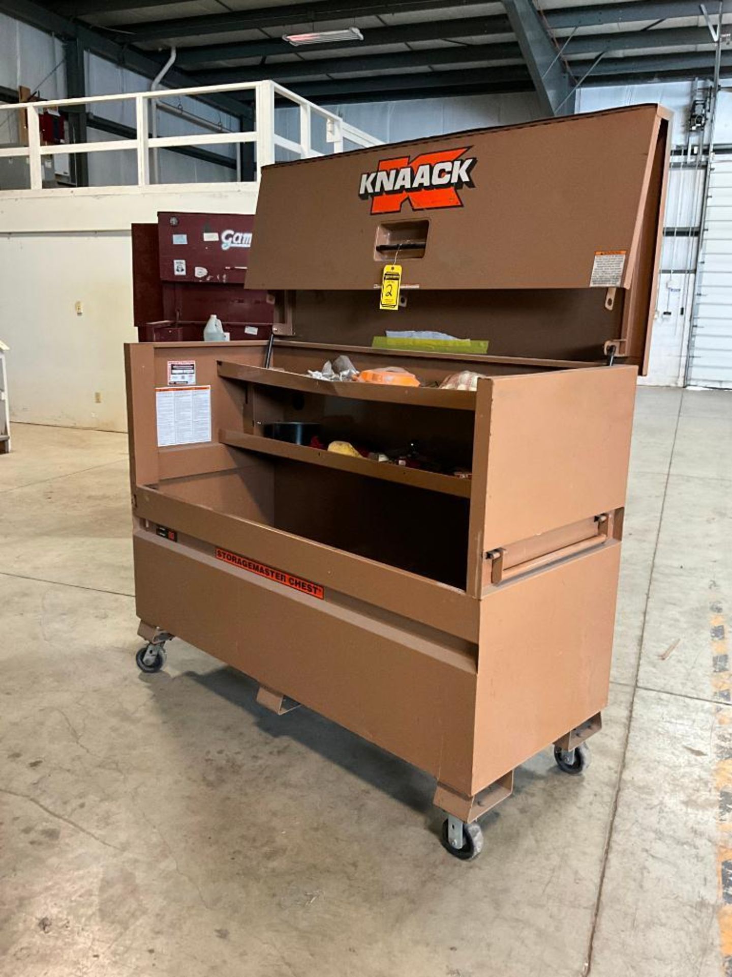 Knaack Gang Box w/ Contents, 30" L x 72" W x 56" H - Image 4 of 14