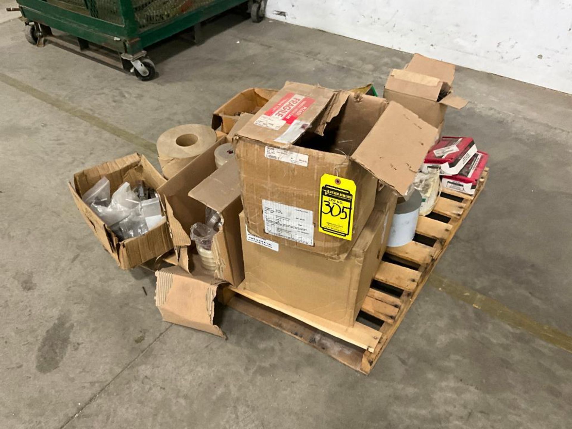 Assorted Boxes of Staples, Tape, Hardware, Concrete Anchors