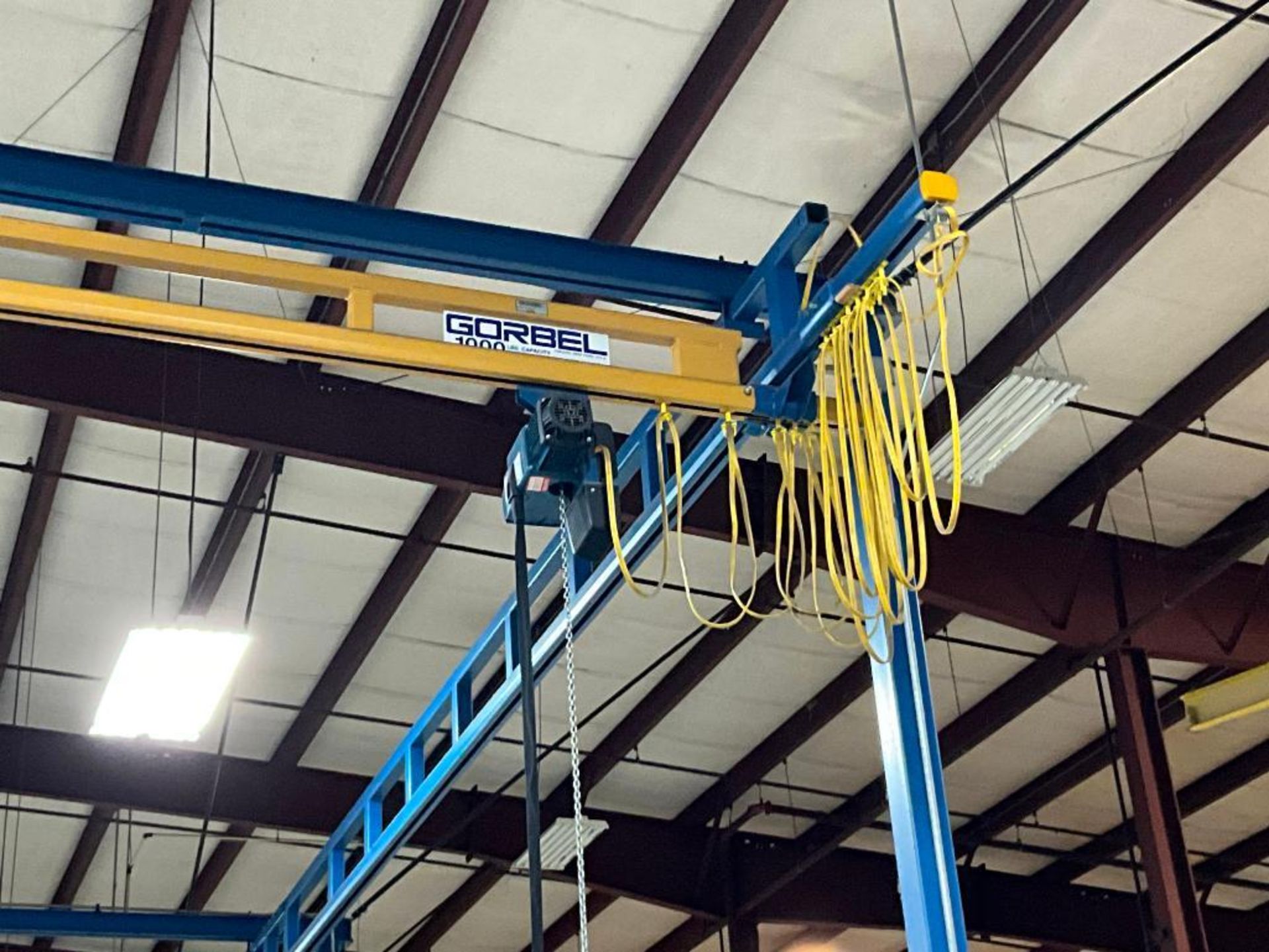 Gorbel Freestanding Crane System, (2) 1,000 LB. Hoist on Trolley, 220" H x 663" W x 268" D - Image 7 of 26