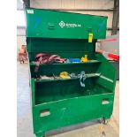 Greenlee Slant Top Box w/ Contents, 60" L x 30" W x 36/48" H, 49.0 Cu. Ft.