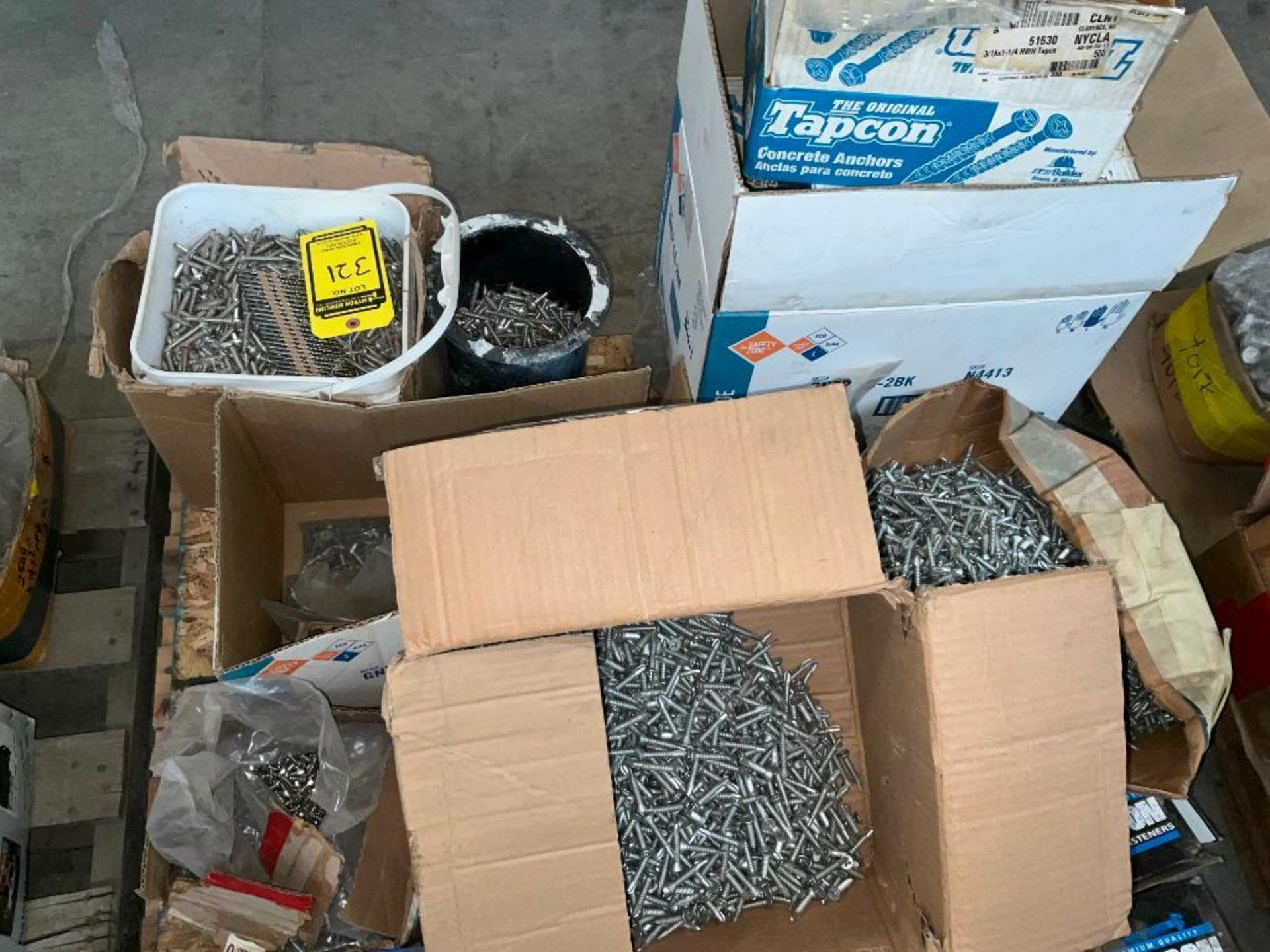 (30) Pallets of Concrete Anchors, Washers Flat & Lock, Nuts, Allen Head Bolts, Acorn Nuts, Threaded - Image 109 of 165