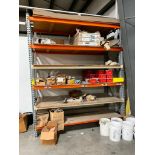 Storage Shelf w/ Assorted Hardware Contents, 120" H x 108" W x 46" D