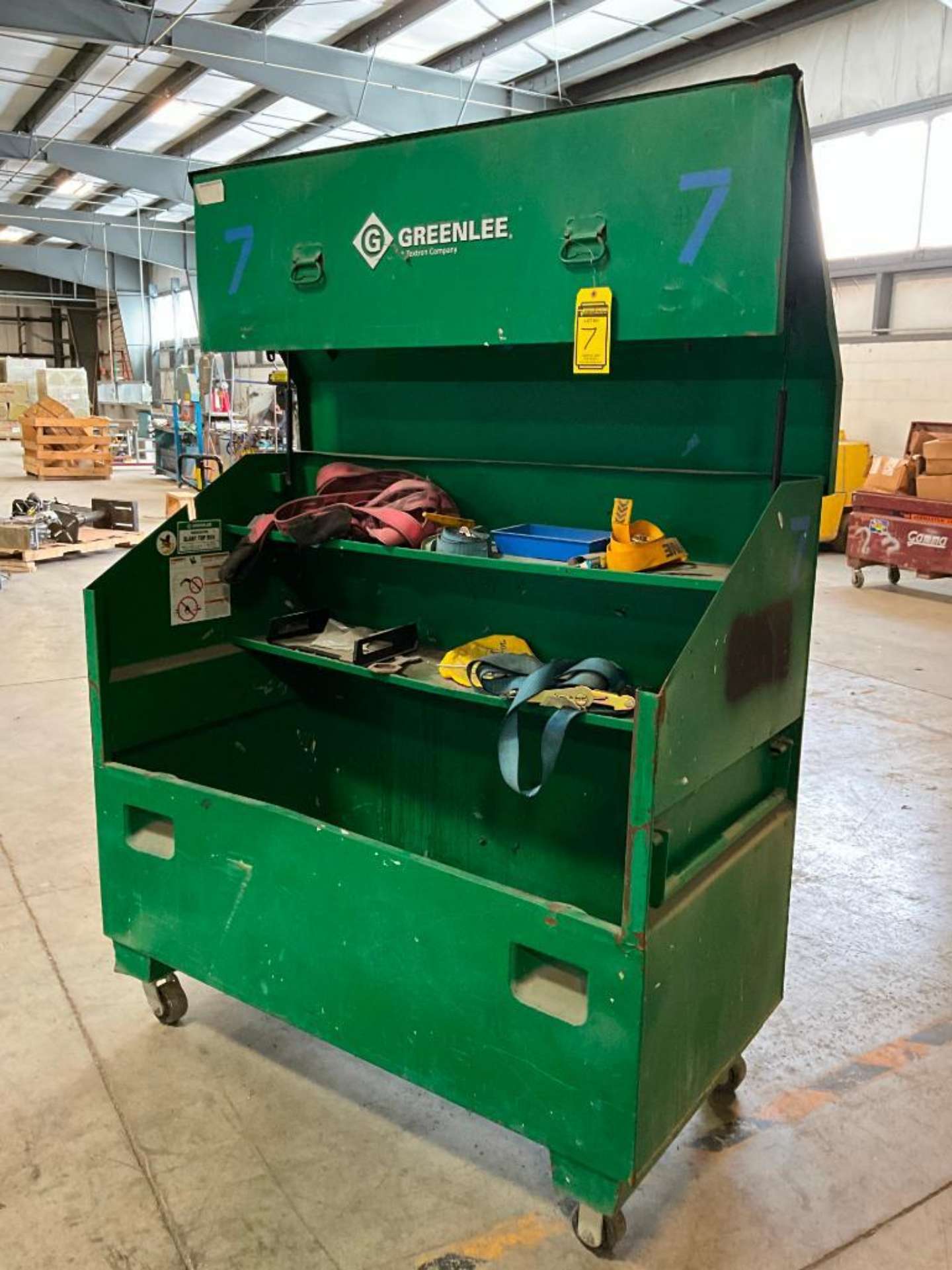 Slanted Box Loading Table Greenlee Slant Top Box w/ Contents, 60
