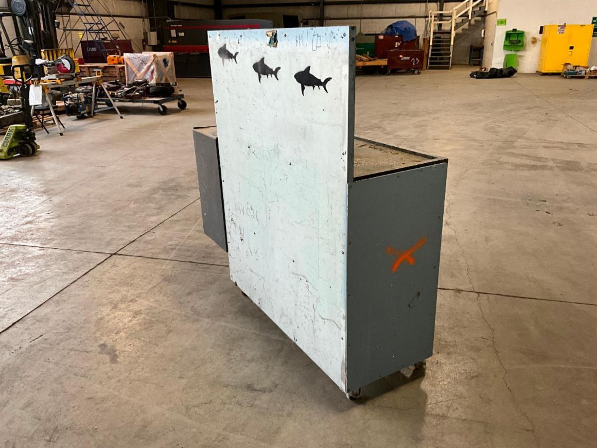 Metal Cabinet on Casters, 60" H x 49" W x 19" D - Image 5 of 6