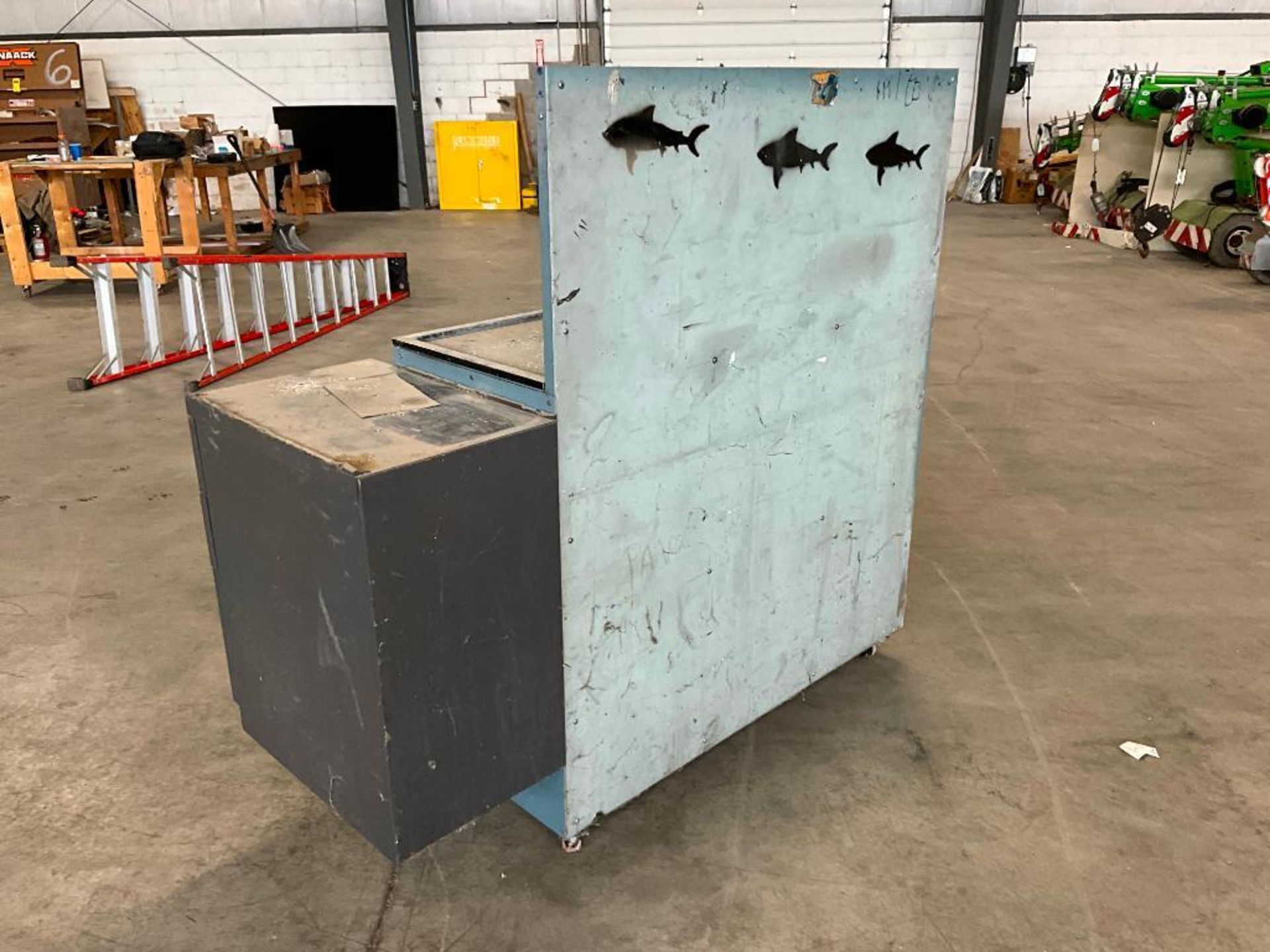 Metal Cabinet on Casters, 60" H x 49" W x 19" D - Image 6 of 6