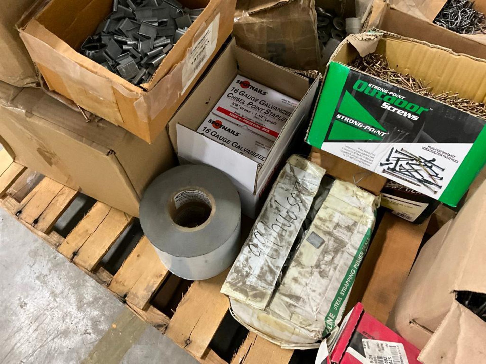 Assorted Boxes of Staples, Tape, Hardware, Concrete Anchors - Image 12 of 15