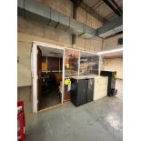 Portable Office, 10'4" Long x 11'2" Wide x 7'5" Tall, w/ Door, Air Conditioning Unit, (2) Desks, (4)