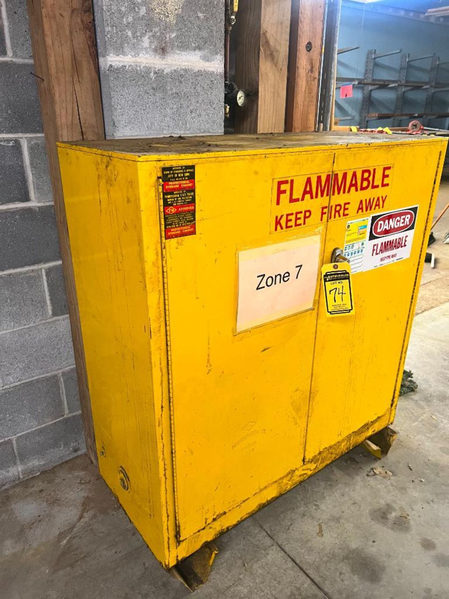 Protectoseal Flammable Storage Cabinet w/ Content ($20 Loading fee will be added to buyers invoice) - Image 2 of 3