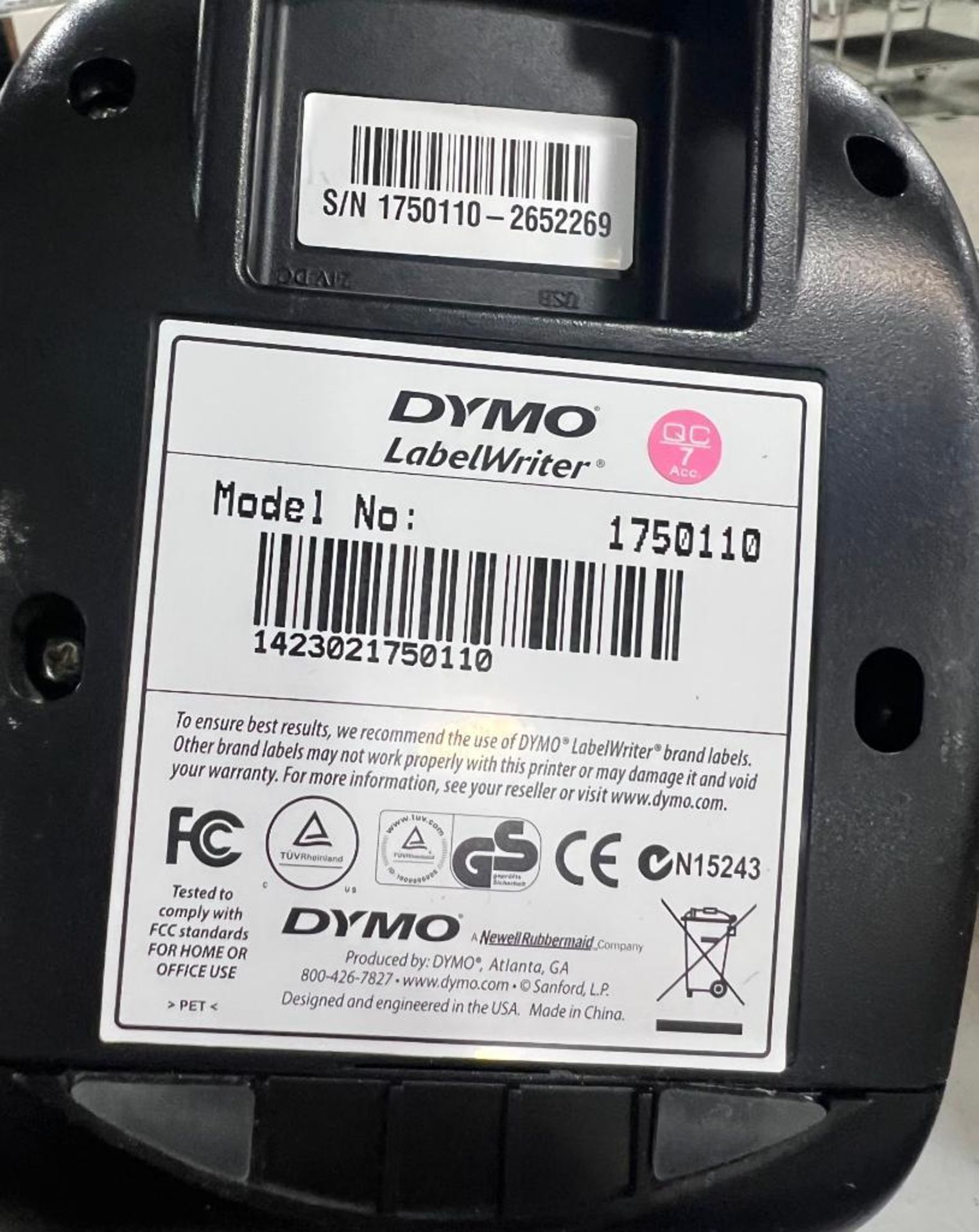 (2x) Dymo LabelWriter 450 Printers, Model 1750110 & 1750283 - Image 2 of 3