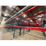(14x) Sections of Steel King Teardrop Pallet Racking Consisting of (16) 14' x 48" Uprights, (112) 14