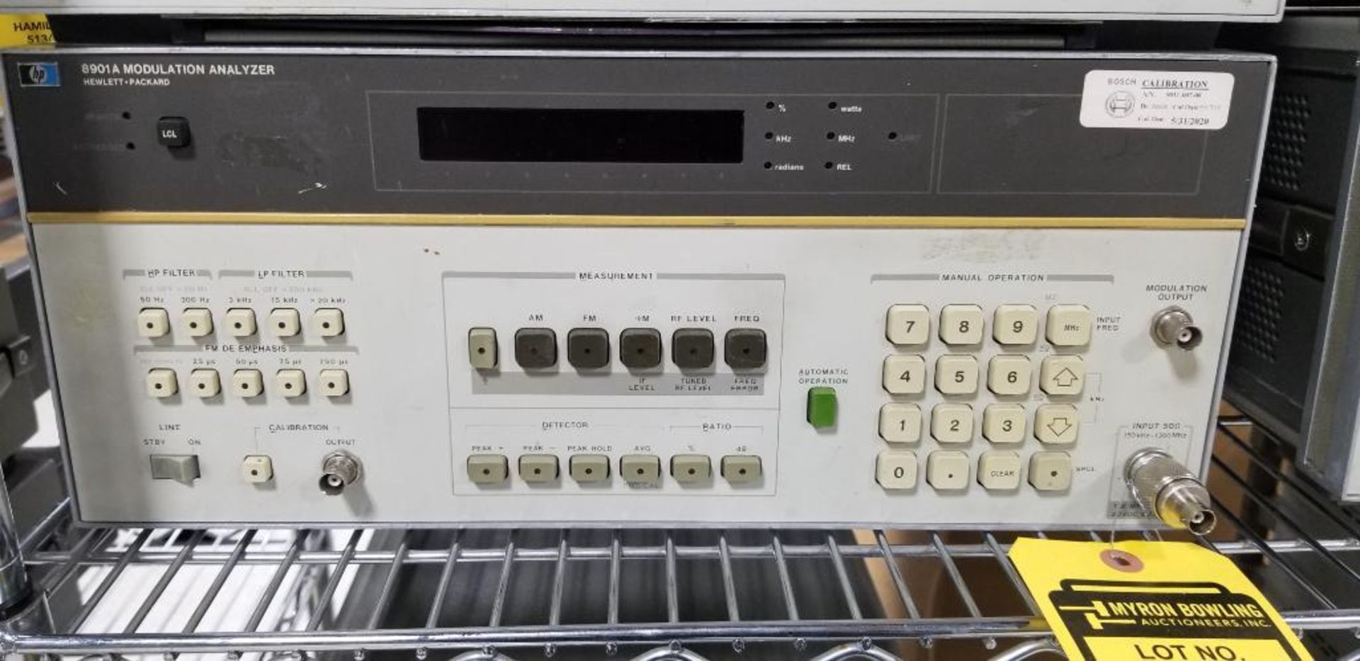 (4x) Hewlett Packard Modulation Analyzers, Model 8901A - Image 5 of 7