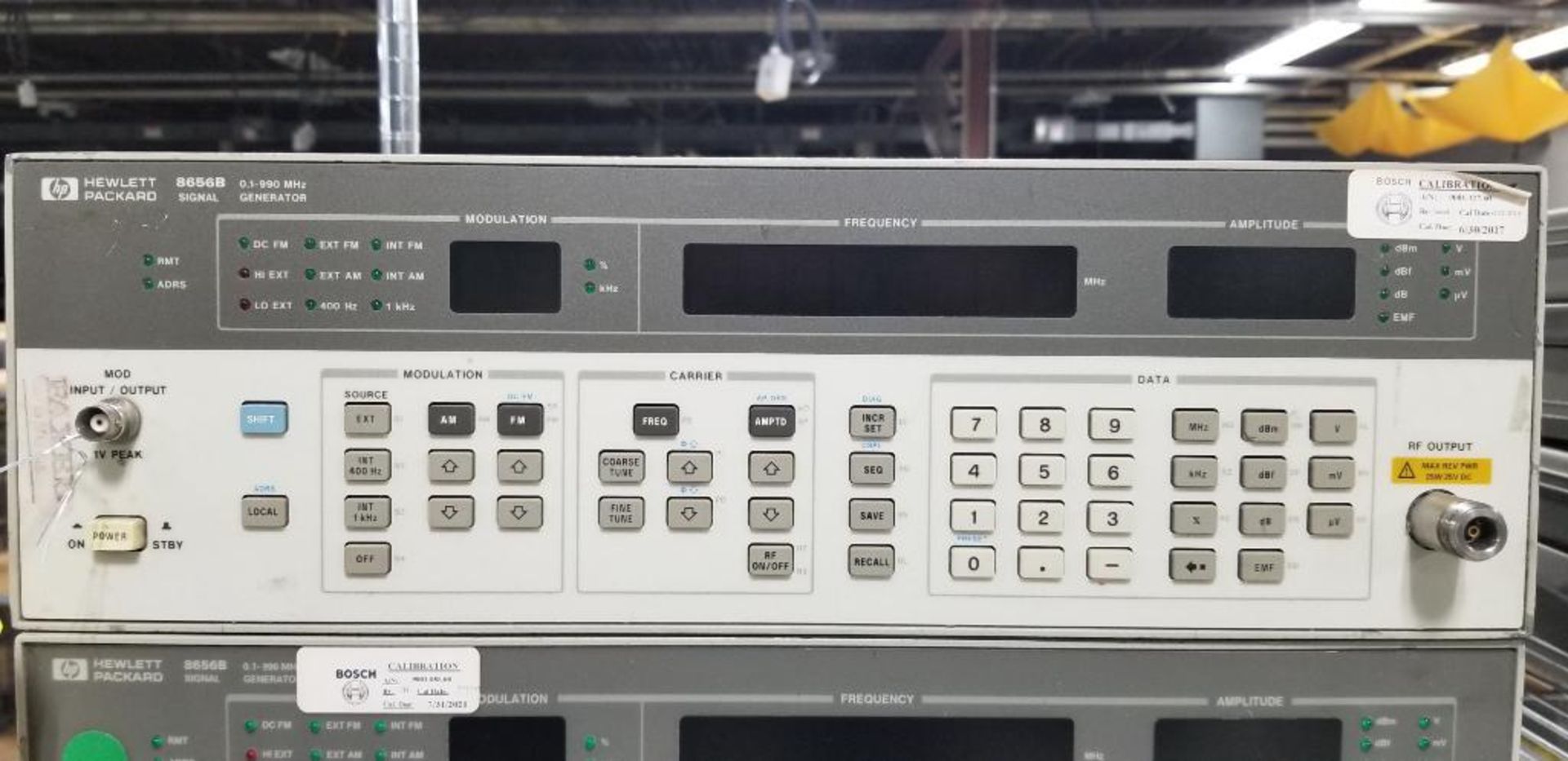 (2x) Hewlett Packard Signal Generators, Model 8656B - Image 3 of 4