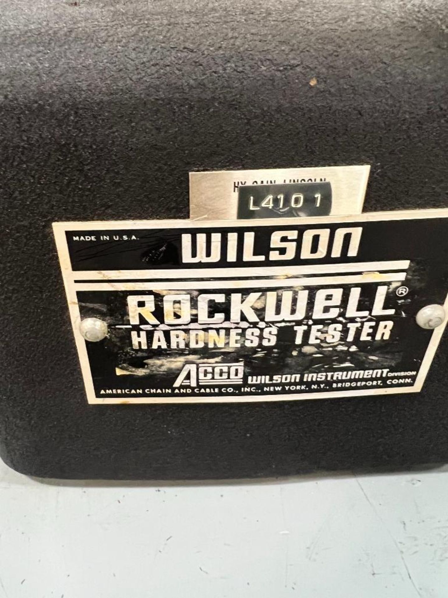 Acco Wilson Instruments Rockwell Hardness Tester, Model 4TT-RB - Image 3 of 8