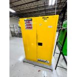 Justrite Sure-Grip Flammable Liquid Storage Cabinet, 2-Door, 45-Gal. Capacity