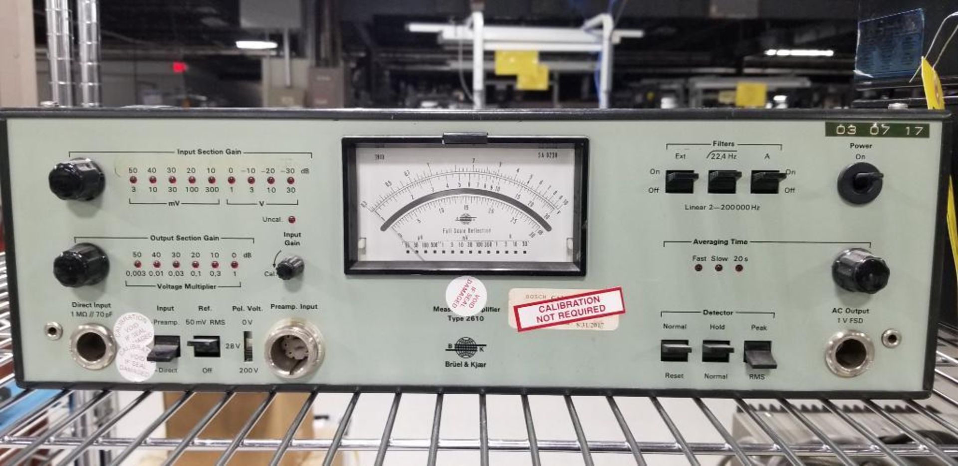 (3x) Bruel & Kjaer Measuring Amplifier, Model 2610 - Image 2 of 5