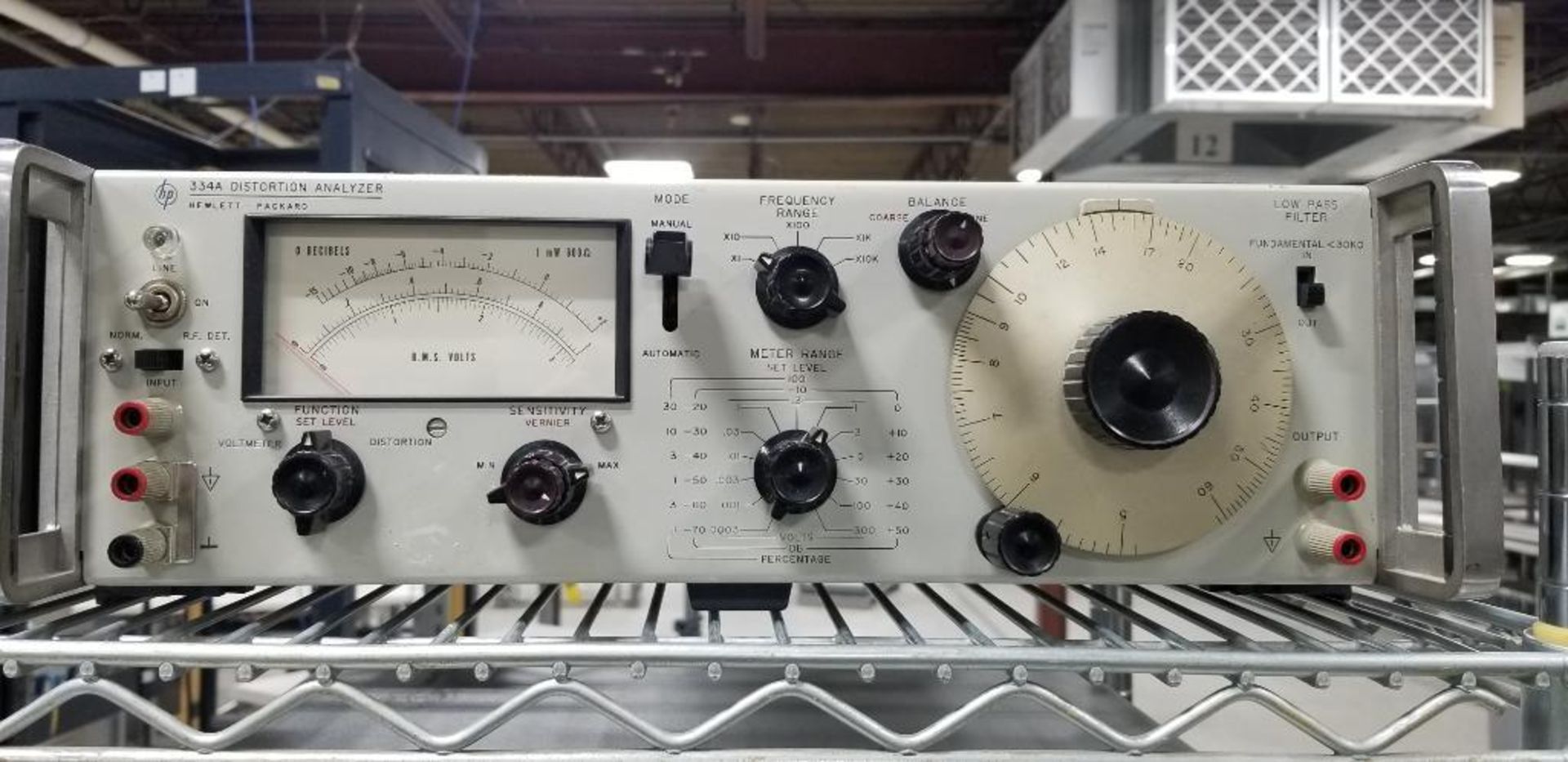 (2x) Hewlett Packard Distortion Measurement Units; (1) HP Model 339A, (1) HP Model 334A - Image 2 of 5