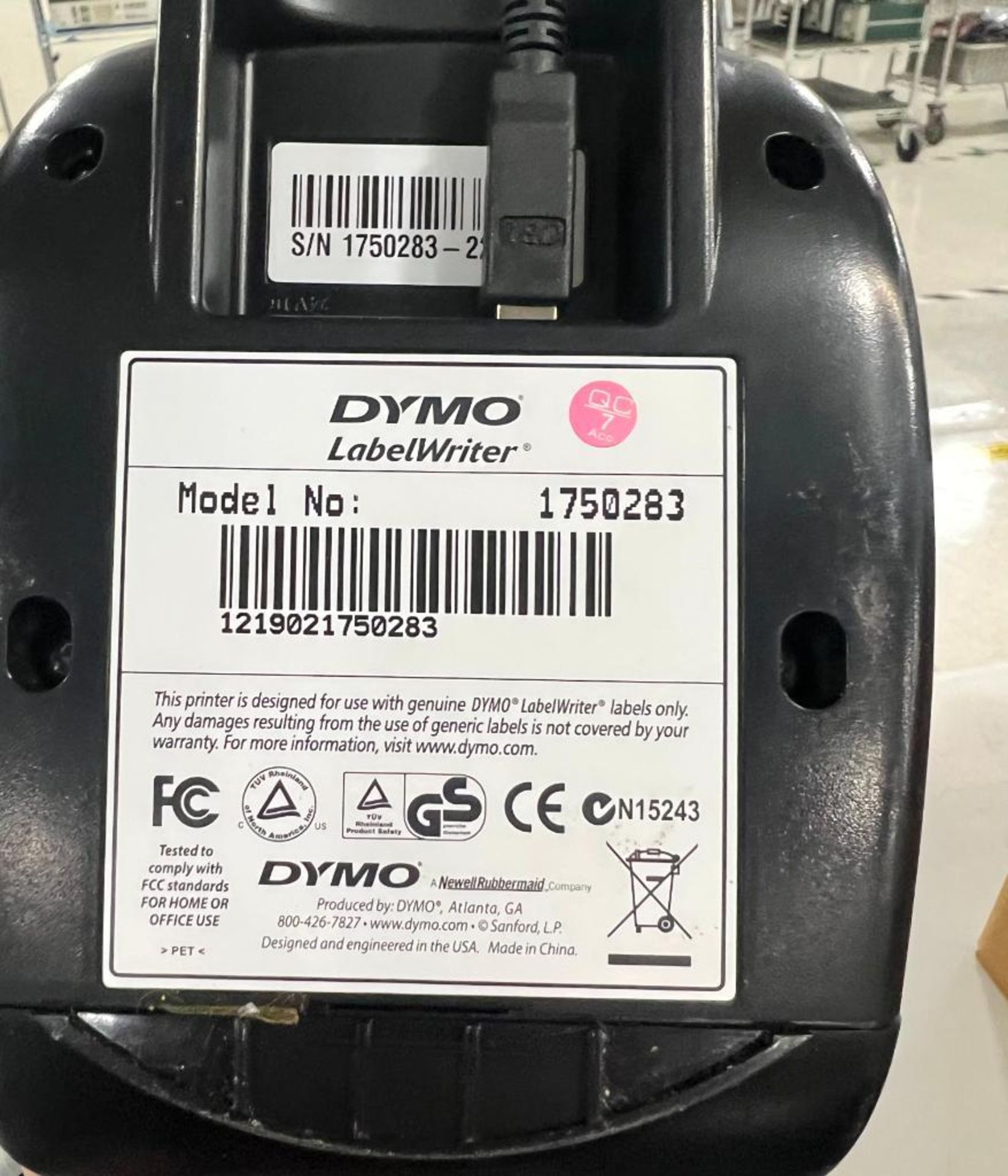 (2x) Dymo LabelWriter 450 Printers, Model 1750110 & 1750283 - Image 3 of 3