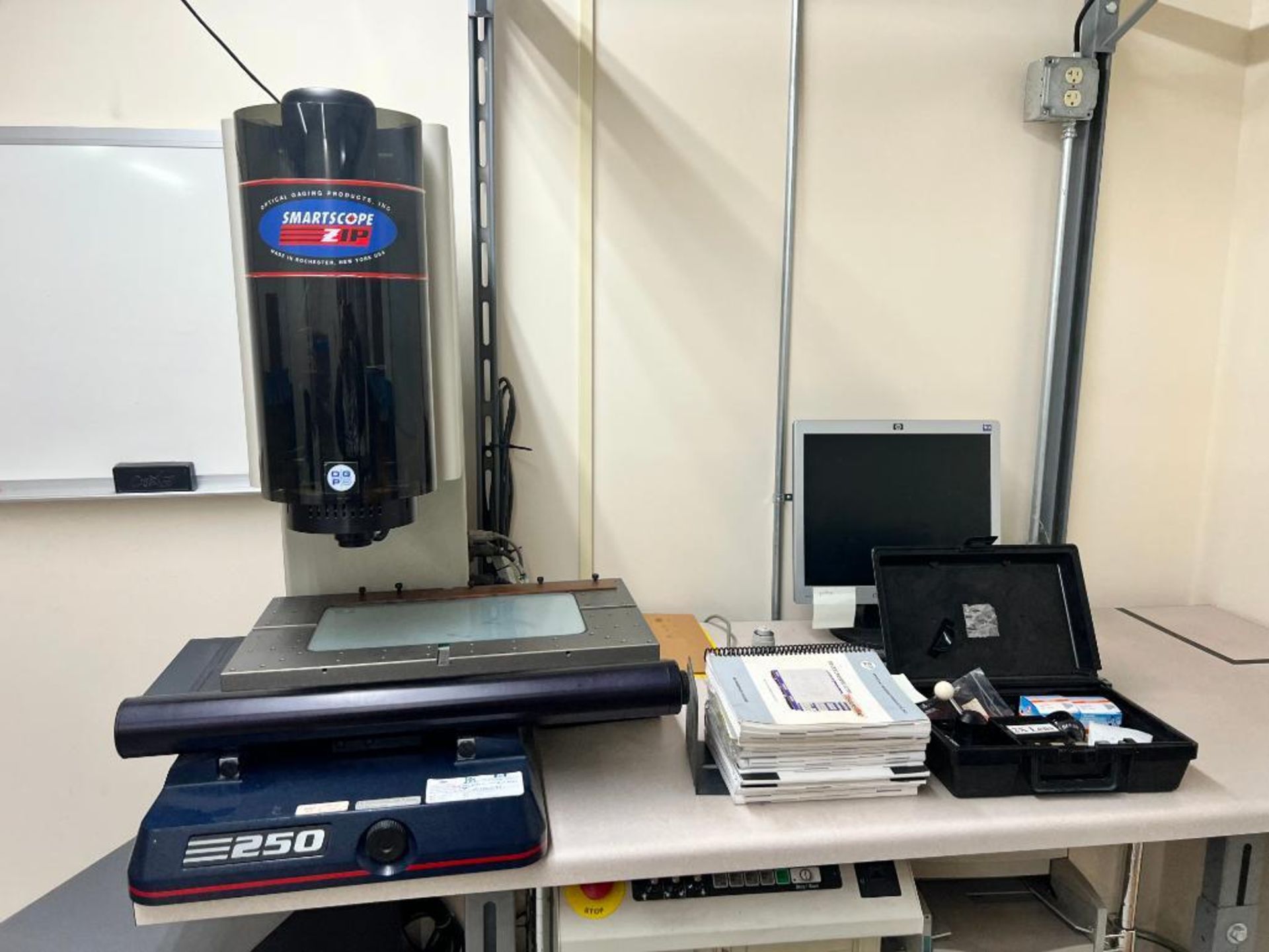 Optical Gaging Products Smartscope Zip, Model 250, w/ Controller, Monitor, & Workstation Table