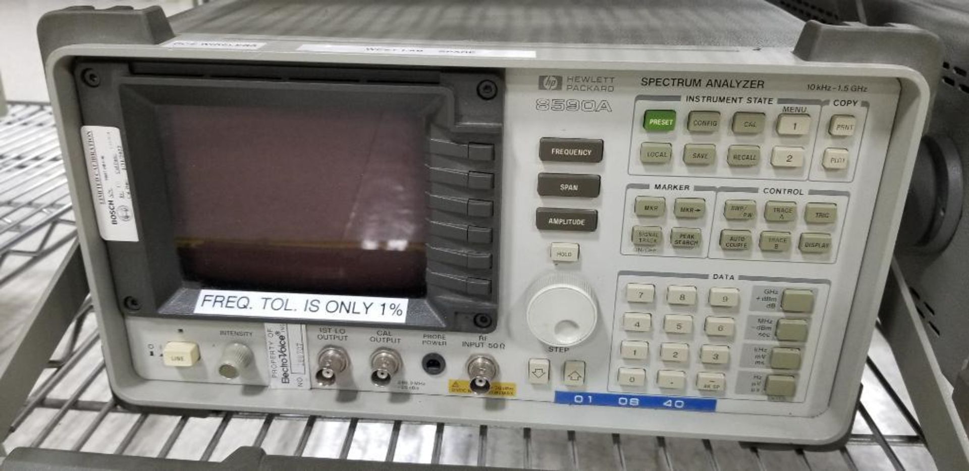 (2x) Hewlett Packard Spectrum Analyzers; (1) HP Model 8590A, (1) HP Model 8590L - Image 2 of 5