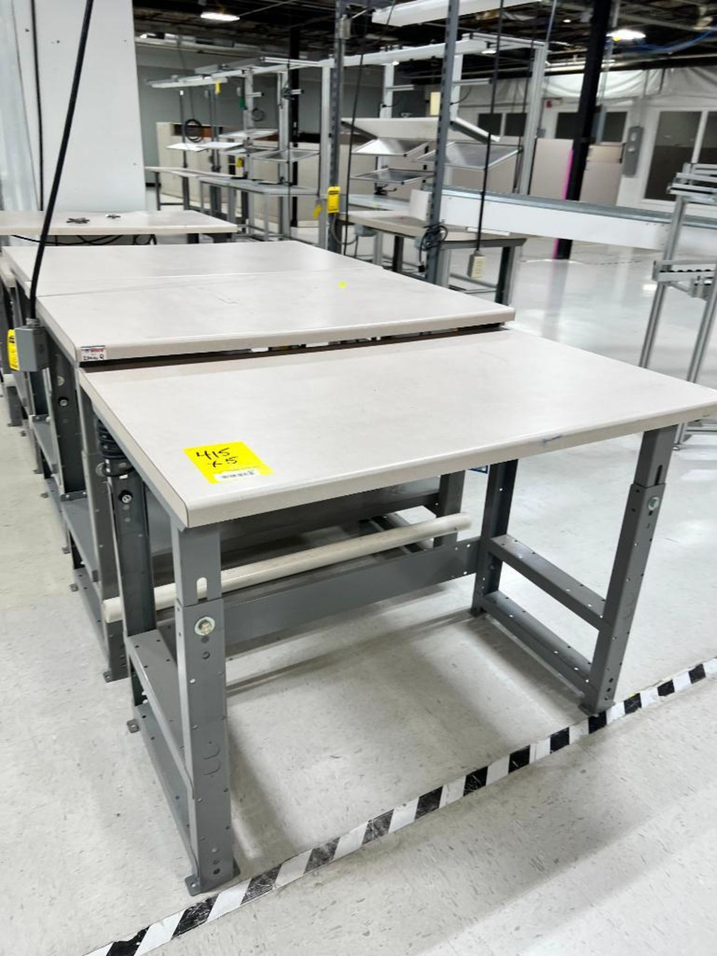 (5x) Adjustable Height Worktables, 30" x 48" Top - Image 2 of 4