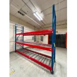 (3x) Sections of Steel King Teardrop Pallet Racking Consisting of (6) 10' x 36" Uprights, (16) 144"